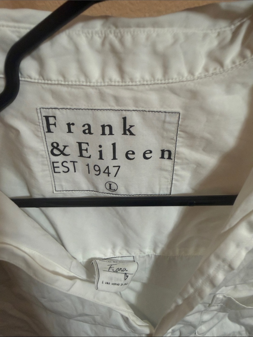 Frank & Eileen Men's White Lightweight Shirt Jacket